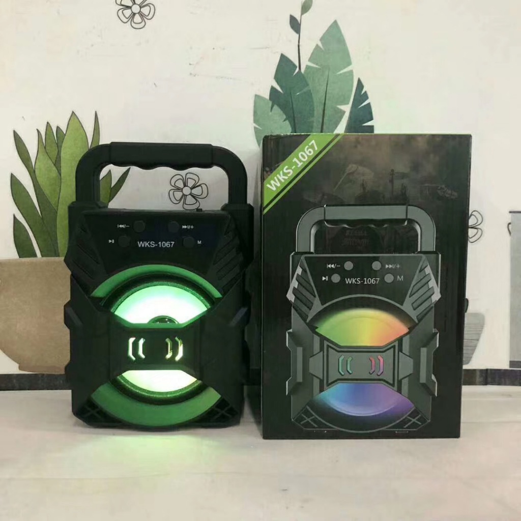 Loa Bluetooth mini KTS-1057 nhỏ gọn âm thanh siêu hay đèn led nhấp nháy Hỗ trợ cắm thẻ nhớ, USB